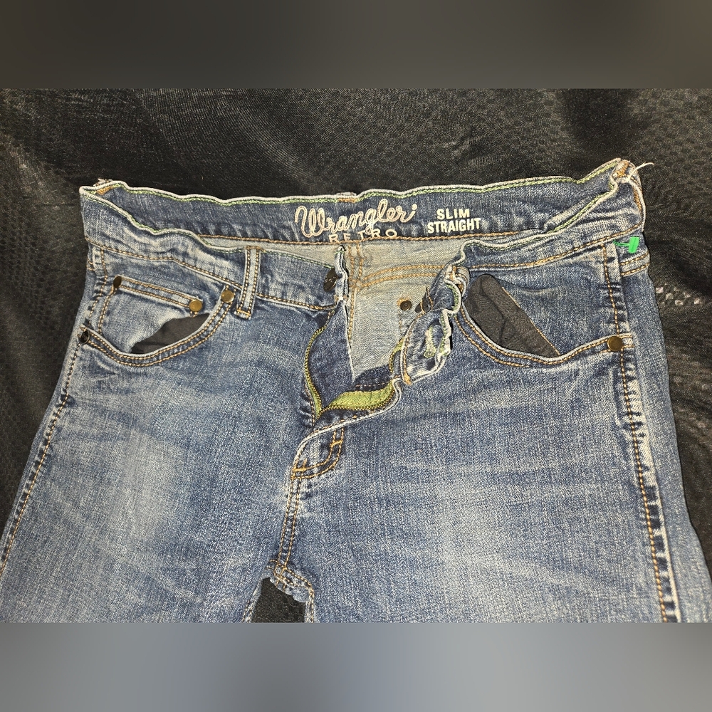 Wrangler Women's Classic Boot Cut Slim Straight Blue Jeans - Picture 5 of 6